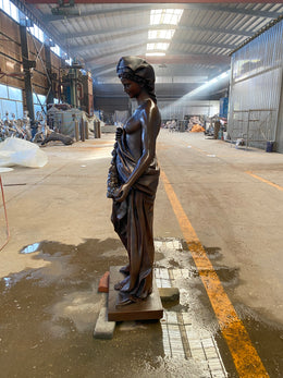Bronzeskulptur klassische Göttin, Höhe 165 cm, Ansicht 5