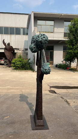 Bronzeskulptur Fruchtbaum, durchbrochen, Höhe 180 cm, Ansicht 5