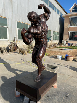 Bronzeskulptur Athlet, Höhe 220 cm, Ansicht 3