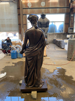 Bronzeskulptur klassische Göttin, Höhe 165 cm, Ansicht 2