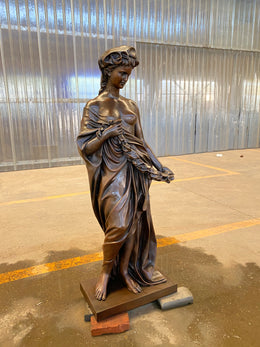 Bronzeskulptur klassische Göttin, Höhe 165 cm, Ansicht 4