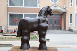 Bronzeskulptur Pferd, abstrahiert, Höhe 60 cm, Ansicht 3