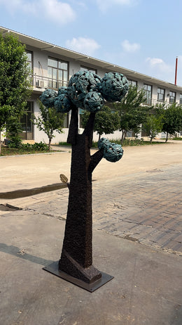 Bronzeskulptur Fruchtbaum, durchbrochen, Höhe 180 cm, Ansicht 2