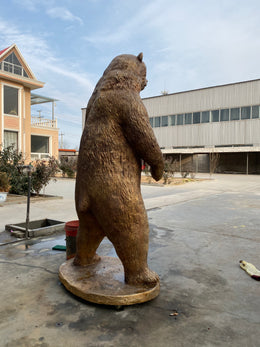 Bronzeskulptur Braunbär, Höhe 200 cm, Ansicht 4