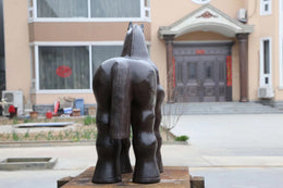 Bronzeskulptur Pferd, abstrahiert, Höhe 60 cm, Ansicht 2
