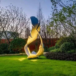 Edelstahlskulptur Orchidee, Ansicht 3