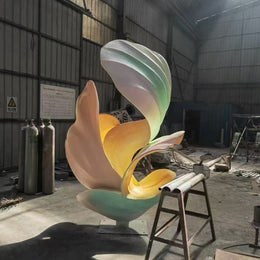 Edelstahlskulptur Orchidee, Ansicht 4