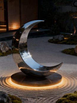 Edelstahlskulptur Windung für die Lobby, Ansicht 4