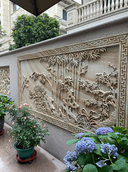 Marmor-Reliefwand für den Innenhof, Ansicht 1