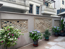 Marmor-Reliefwand für den Innenhof, Ansicht 2