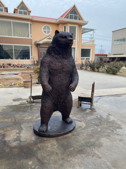 Bronzeskulptur Braunbär, Höhe 200 cm, Ansicht 2