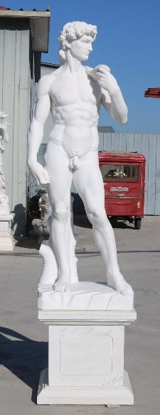Marmorfigur David, H 180 cm