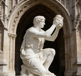 Marmorfigur, klassisch, stehend, Ansicht 3