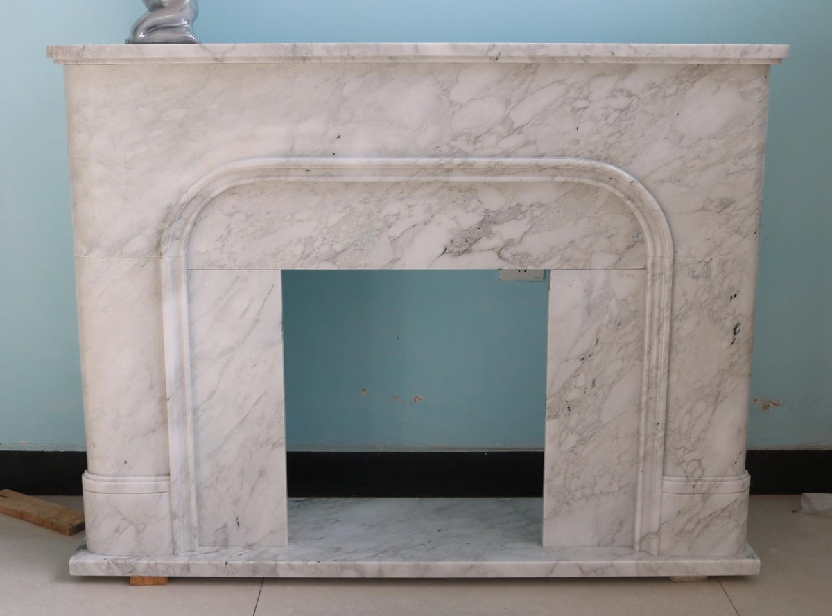 Kaminumrandung Calacatta, gerade, 120 x 102 cm